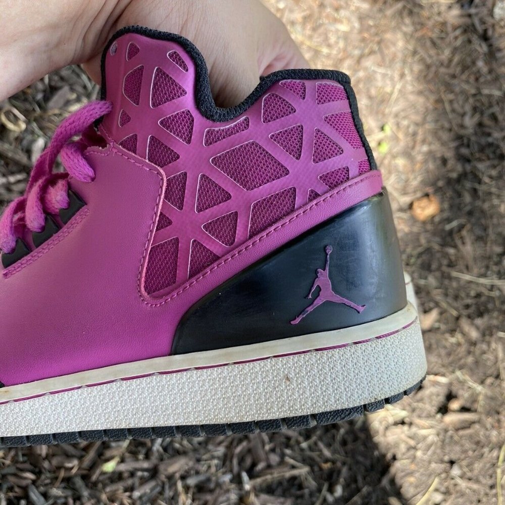 Nike Jordan 1 Flight 3 Girls Youth Purple Pink 4.5 - Picture 7 of 8